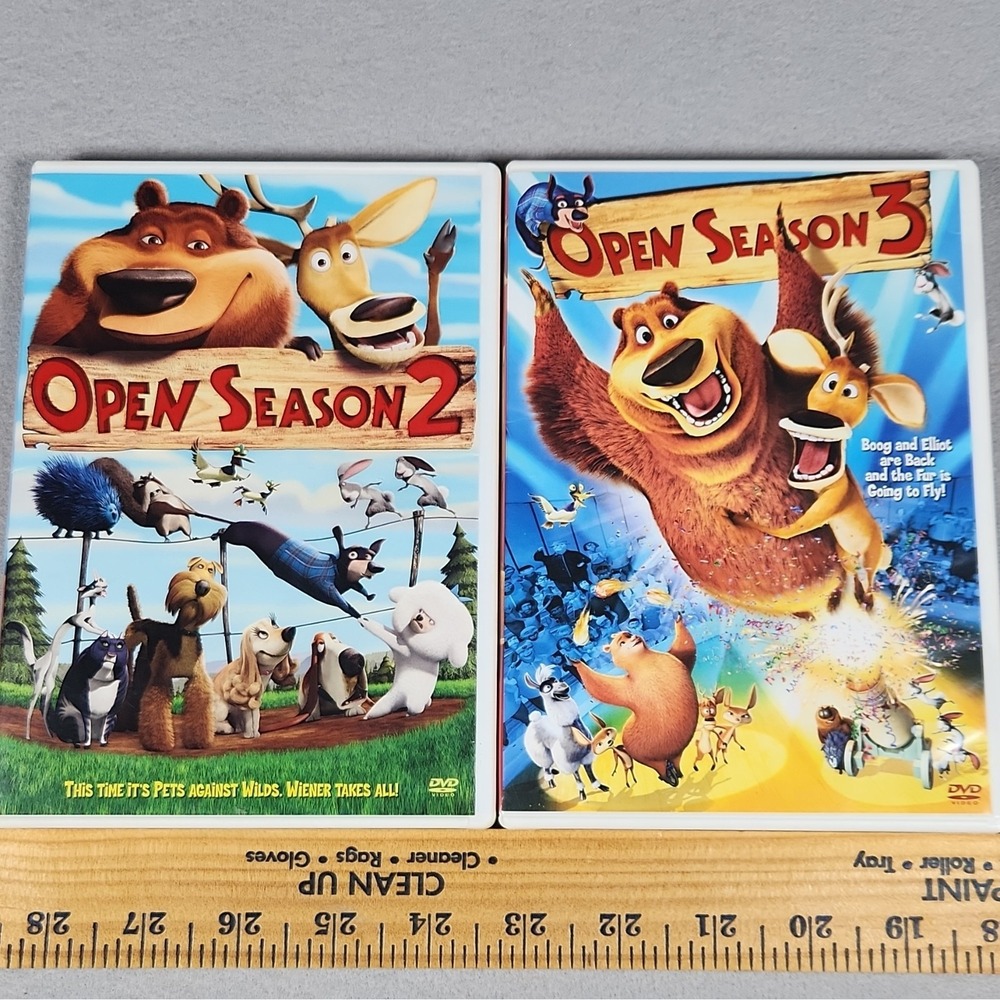 Sony Open Season 2 & Open Season 3‎ DVD 2-Disc Lot Animated Movie Bundle